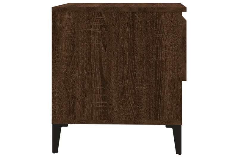 beBasic Sidobord brun ek 50x46x50 cm konstruerat trä - Brown - Sideboard & skänk