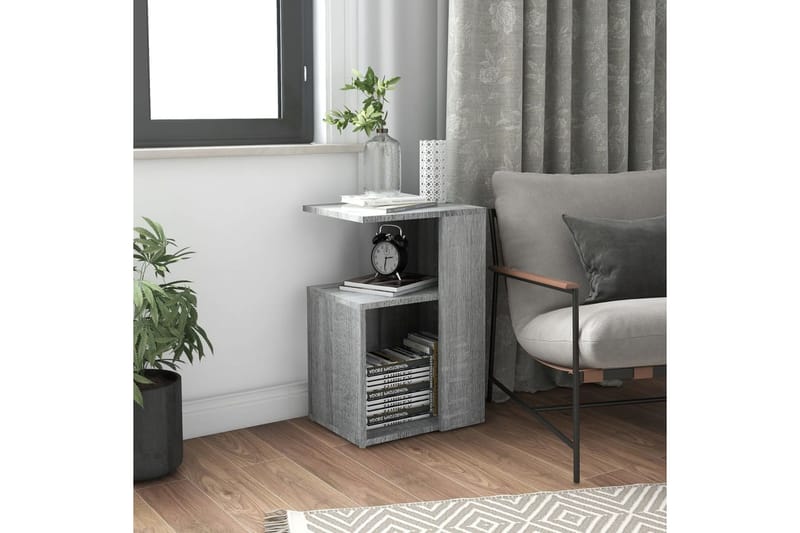 beBasic Sidobord grå sonoma 36x30x56 cm konstruerat trä - Grey - Förvaring - Förvaringsmöbler - Sideboard & skänk