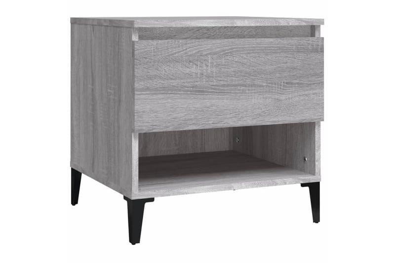 beBasic Sidobord grå sonoma 50x46x50 cm konstruerat trä - Grey - Sideboard & skänk