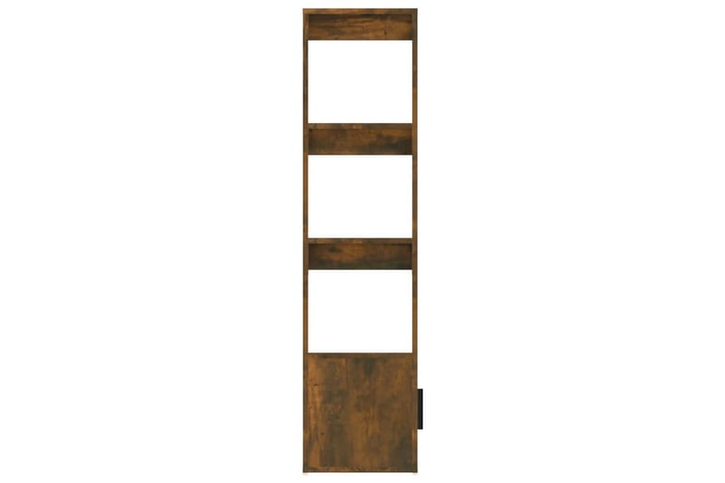 beBasic Sidobord rökfärgad ek 80x30x119,5 cm konstruerat trä - Brown - Förvaring - Förvaringsmöbler - Sideboard & skänk