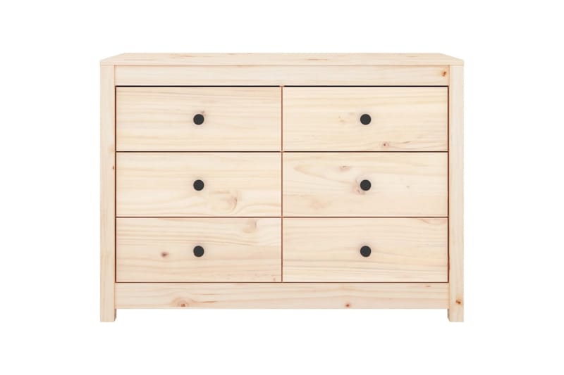 beBasic Sidoskåp 100x40x72 cm massiv furu - Brown - Förvaring - Förvaringsmöbler - Sideboard & skänk
