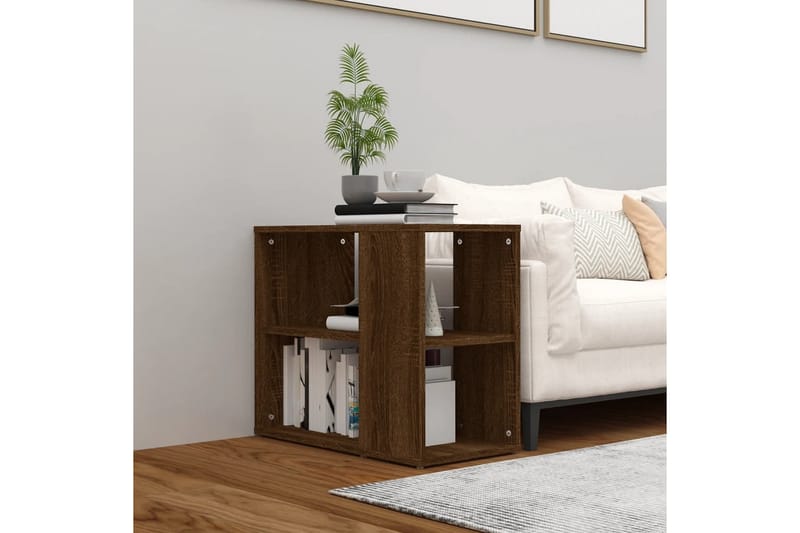 beBasic Sidoskåp Brun ek 60x30x50 cm konstruerat trä - Brown - Förvaring - Förvaringsmöbler - Sideboard & skänk