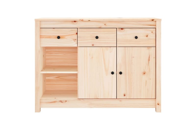 beBasic Skänk 100x35x74 cm massiv furu - Brown - Förvaring - Förvaringsmöbler - Sideboard & skänk