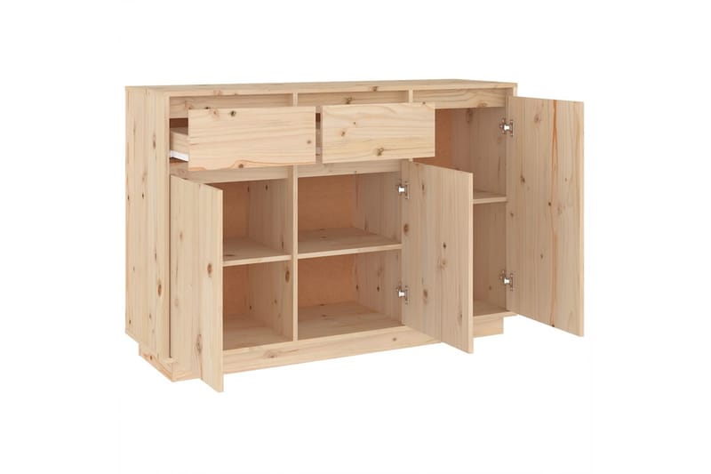 beBasic Skänk 110x34x75 cm massiv furu - Brown - Förvaring - Förvaringsmöbler - Sideboard & skänk