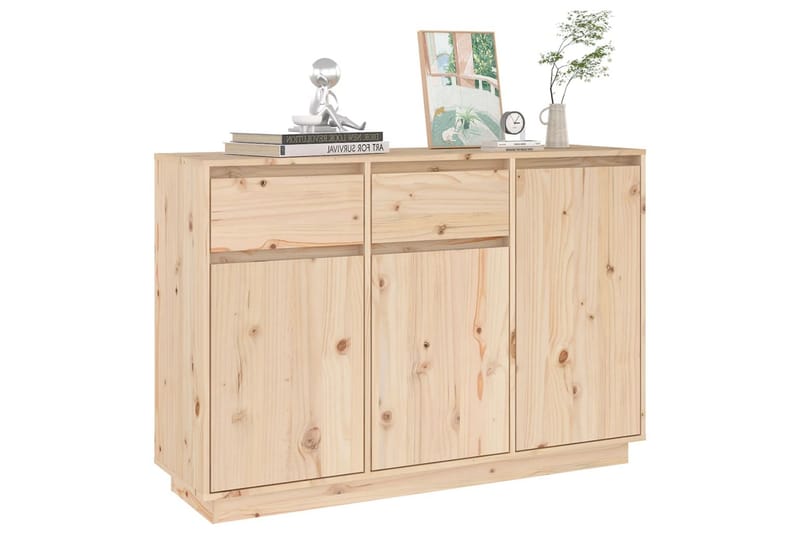 beBasic Skänk 110x34x75 cm massiv furu - Brown - Förvaring - Förvaringsmöbler - Sideboard & skänk