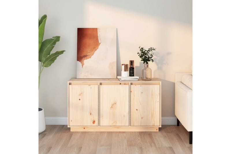 beBasic Skänk 111x34x60 cm massiv furu - Brown - Förvaring - Förvaringsmöbler - Sideboard & skänk