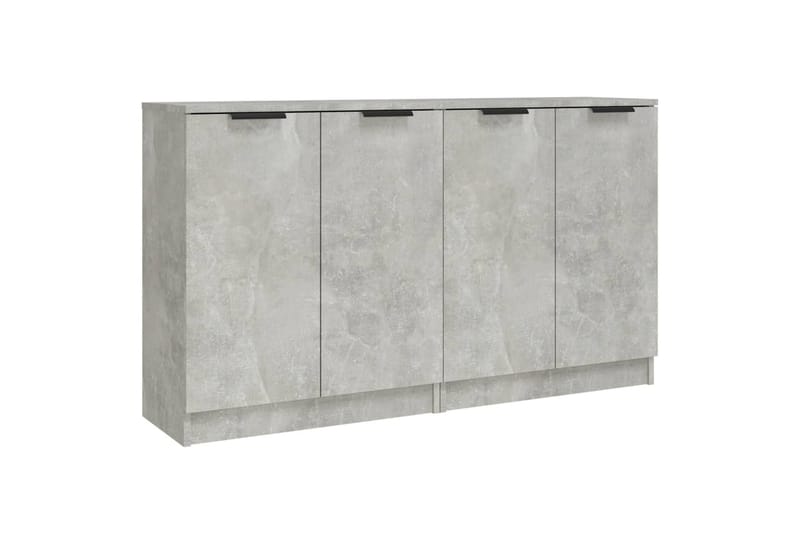 beBasic Skänk 2 st betonggrå 60x30x70 cm konstruerat trä - Grey - Sideboard & skänk