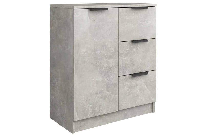 beBasic Skänk 2 st betonggrå 60x30x70 cm konstruerat trä - Grey - Sideboard & skänk