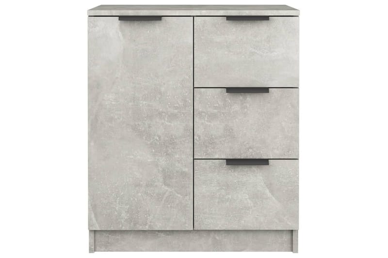 beBasic Skänk 2 st betonggrå 60x30x70 cm konstruerat trä - Grey - Sideboard & skänk