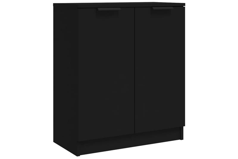beBasic Skänk 2 st svart 60x30x70 cm konstruerat trä - Black - Sideboard & skänk