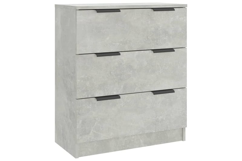 beBasic Skänk 3 delar betonggrå konstruerat trä - Grey - Sideboard & skänk