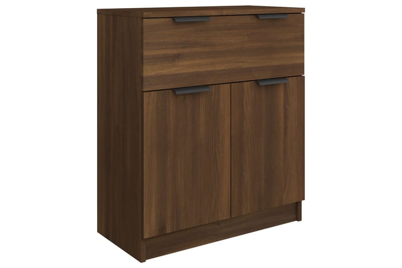 beBasic Skänk 3 delar brun ek konstruerat trä - Brown - Sideboard & skänk