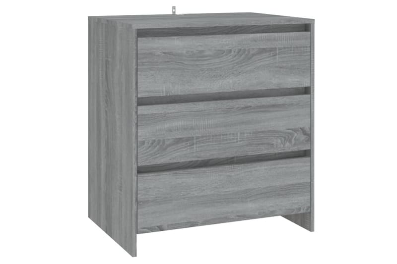 beBasic Skänk 3 delar grå sonoma-ek konstruerat trä - Grey - Förvaring - Förvaringsmöbler - Sideboard & skänk