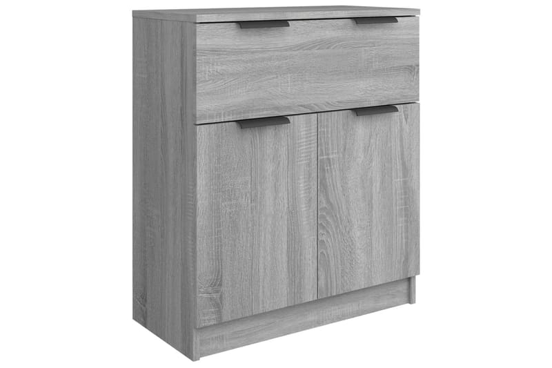 beBasic Skänk 3 delar grå sonoma-ek konstruerat trä - Grey - Sideboard & skänk