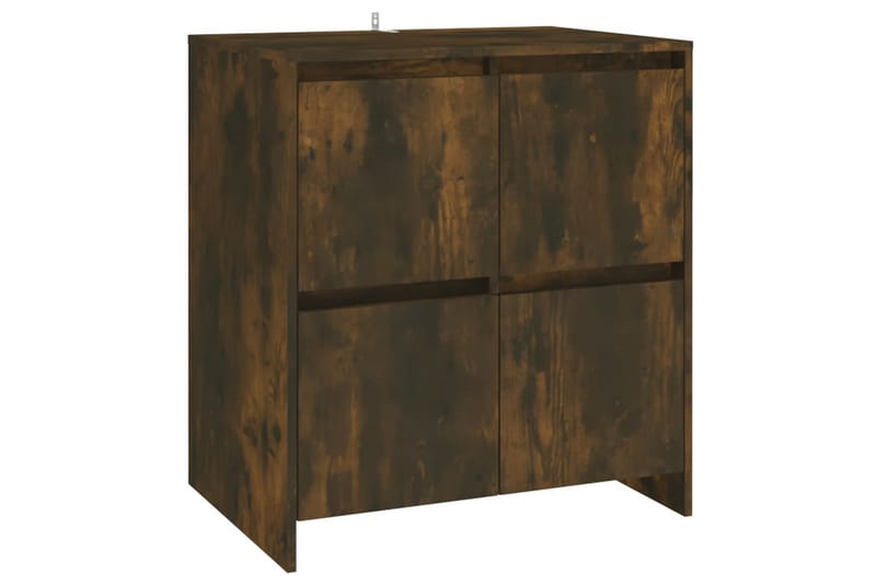 beBasic Skänk 3 delar rökfärgad ek konstruerat trä - Brown - Sideboard & skänk