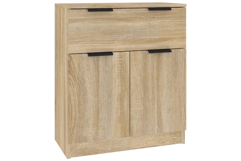 beBasic Skänk 3 delar Sonoma ek konstruerat trä - Brown - Förvaring - Förvaringsmöbler - Sideboard & skänk