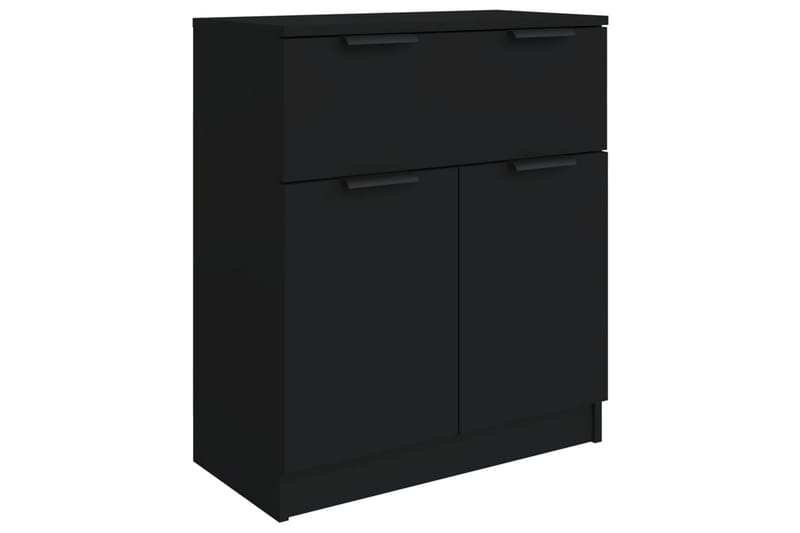 beBasic Skänk 3 delar svart konstruerat trä - Black - Sideboard & skänk