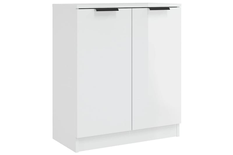 beBasic Skänk 3 delar vit högglans konstruerat trä - White - Sideboard & skänk