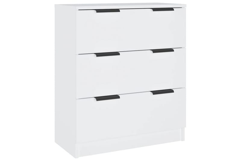 beBasic Skänk 3 delar vit konstruerat trä - White - Sideboard & skänk