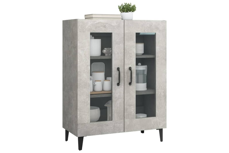 beBasic Skänk betonggrå 69,5x34x90 cm konstruerat trä - Grey - Sideboard & skänk