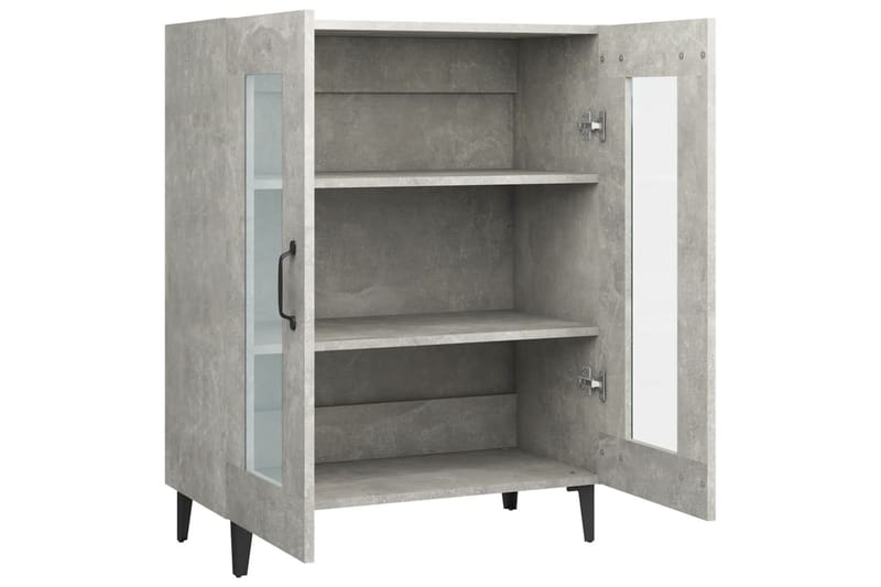 beBasic Skänk betonggrå 69,5x34x90 cm konstruerat trä - Grey - Sideboard & skänk