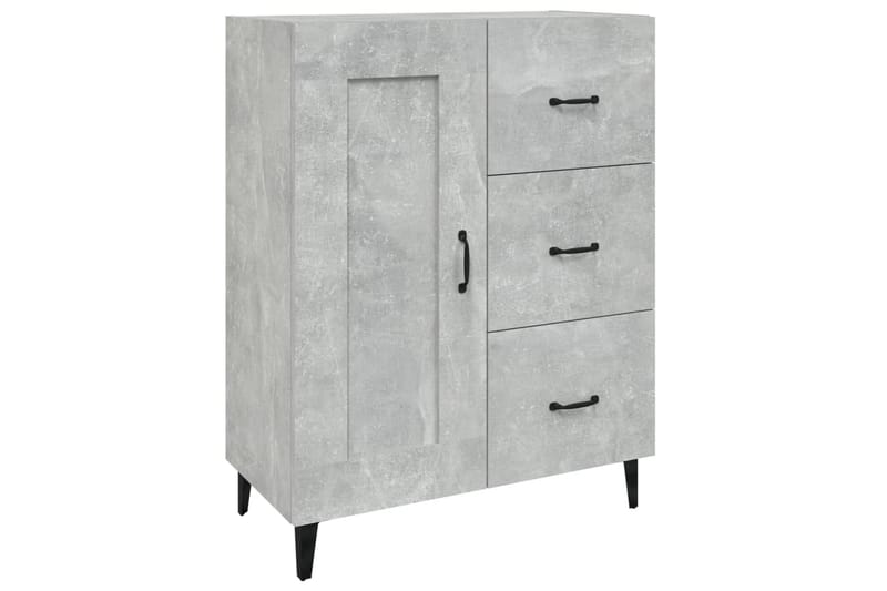 beBasic Skänk betonggrå 69,5x34x90 cm konstruerat trä - Grey - Sideboard & skänk