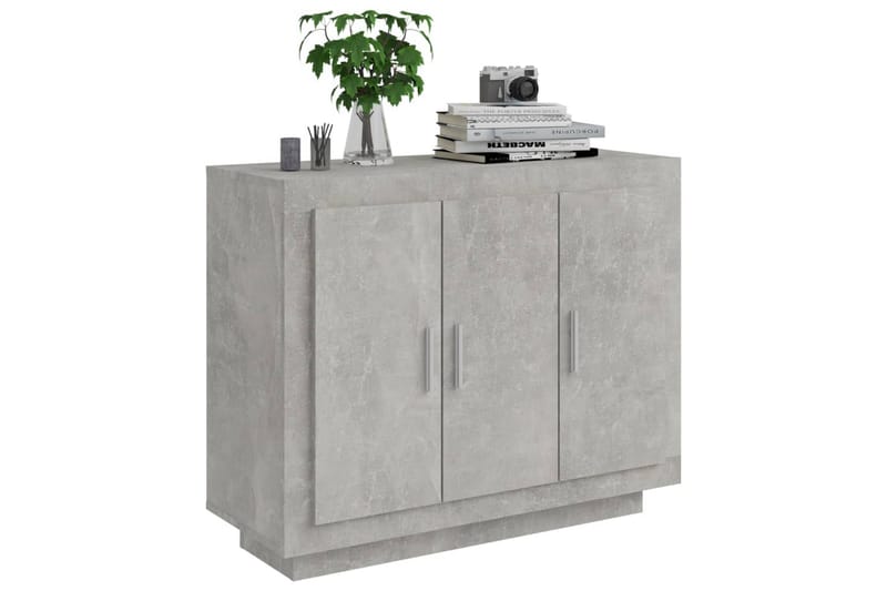 beBasic Skänk betonggrå 92x35x75 cm konstruerat trä - Grey - Sideboard & skänk