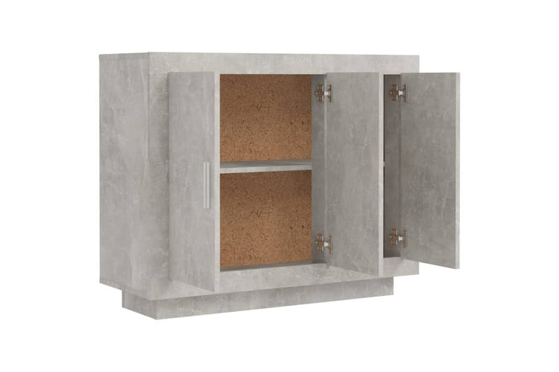 beBasic Skänk betonggrå 92x35x75 cm konstruerat trä - Grey - Förvaring - Förvaringsmöbler - Sideboard & skänk