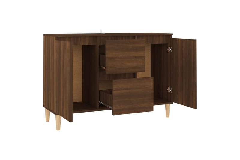 beBasic Skänk brun ek 103,5x35x70 cm konstruerat trä - Brown - Sideboard & skänk