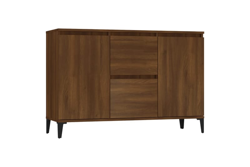 beBasic Skänk brun ek 104x35x70 cm konstruerat trä - Brown - Förvaring - Förvaringsmöbler - Sideboard & skänk