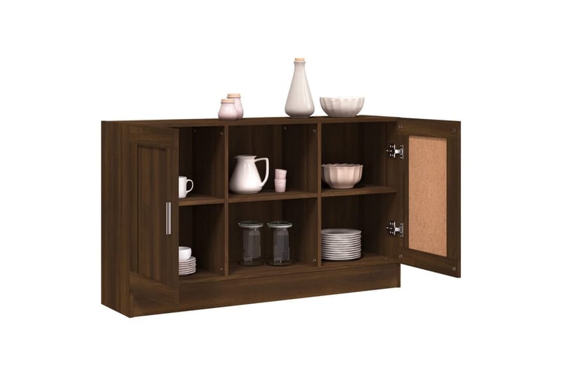 beBasic Skänk brun ek 120x30,5x70 cm konstruerat trä - Brown - Sideboard & skänk