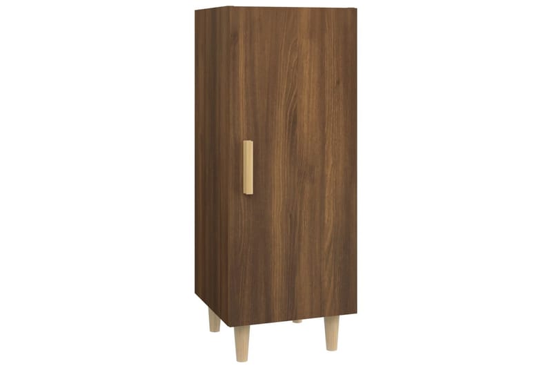 beBasic Skänk brun ek 34,5x34x90 cm konstruerat trä - Brown - Sideboard & skänk