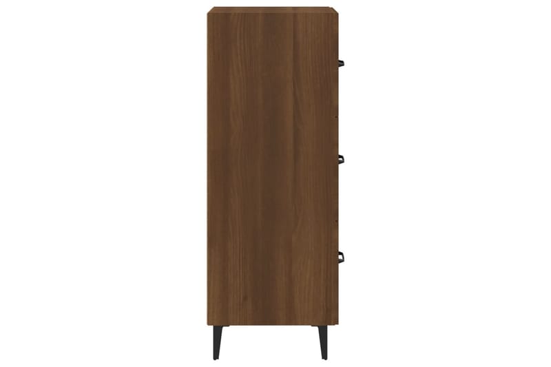 beBasic Skänk brun ek 34,5x34x90 cm konstruerat trä - Brown - Sideboard & skänk