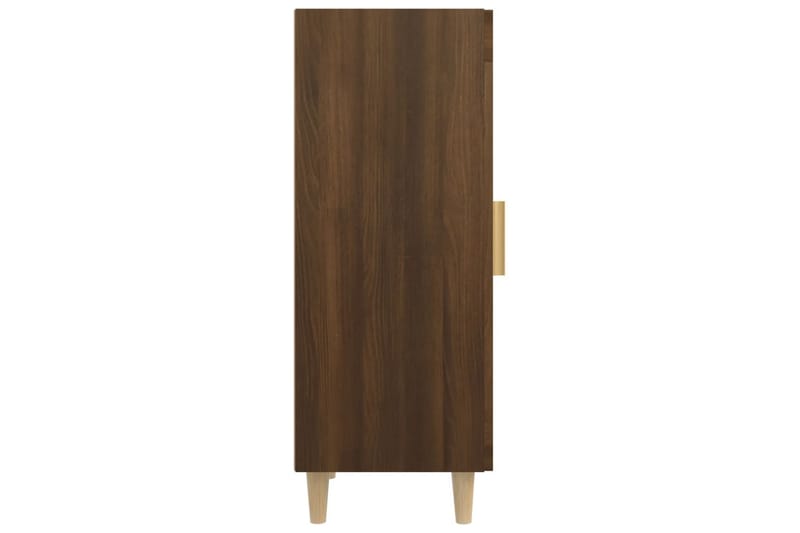 beBasic Skänk brun ek 34,5x34x90 cm konstruerat trä - Brown - Sideboard & skänk