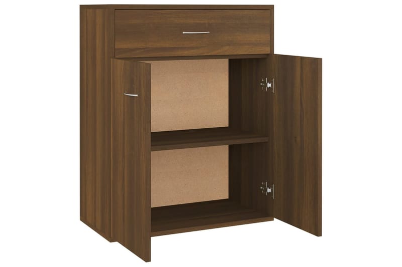 beBasic Skänk brun ek 60x30x75 cm konstruerat trä - Brown - Förvaring - Förvaringsmöbler - Sideboard & skänk
