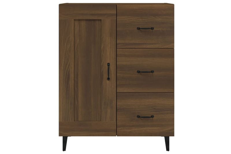 beBasic Skänk brun ek 69,5x34x90 cm konstruerat trä - Brown - Sideboard & skänk