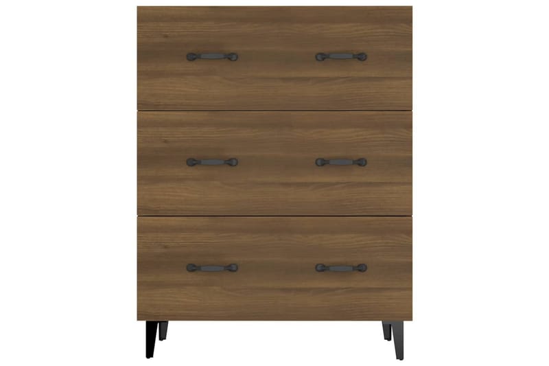 beBasic Skänk brun ek 69,5x34x90 cm konstruerat trä - Brown - Sideboard & skänk