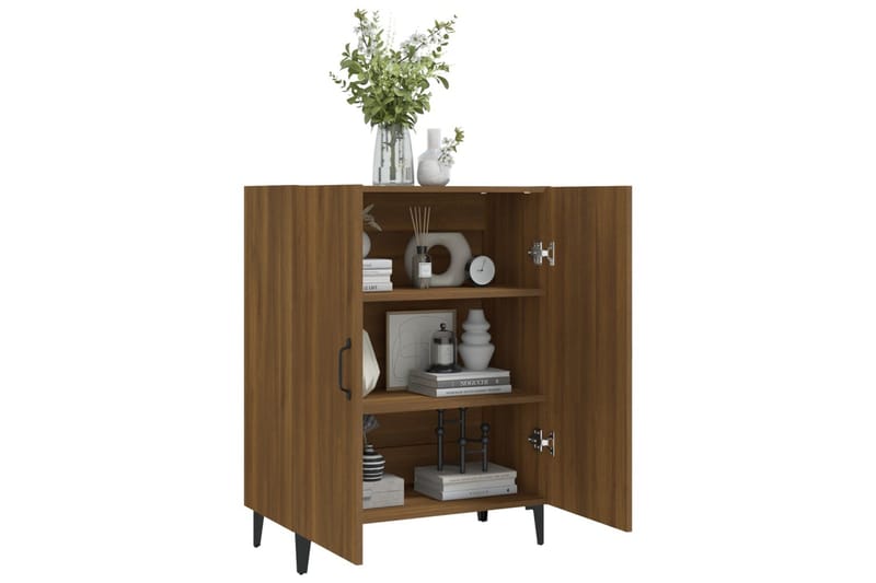 beBasic Skänk brun ek 70x34x90 cm konstruerat trä - Brown - Förvaring - Förvaringsmöbler - Sideboard & skänk
