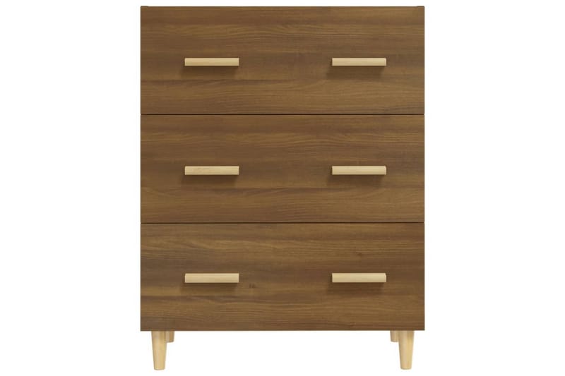 beBasic Skänk brun ek 70x34x90 cm konstruerat trä - Brown - Förvaring - Förvaringsmöbler - Sideboard & skänk