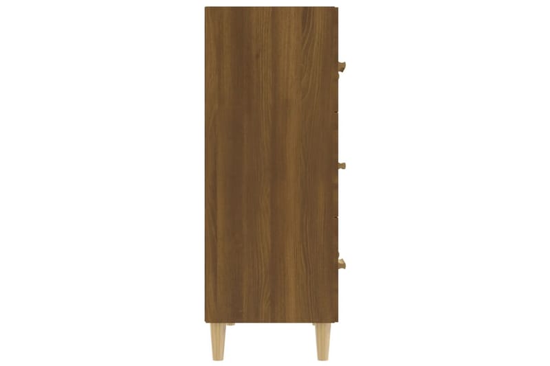 beBasic Skänk brun ek 70x34x90 cm konstruerat trä - Brown - Sideboard & skänk