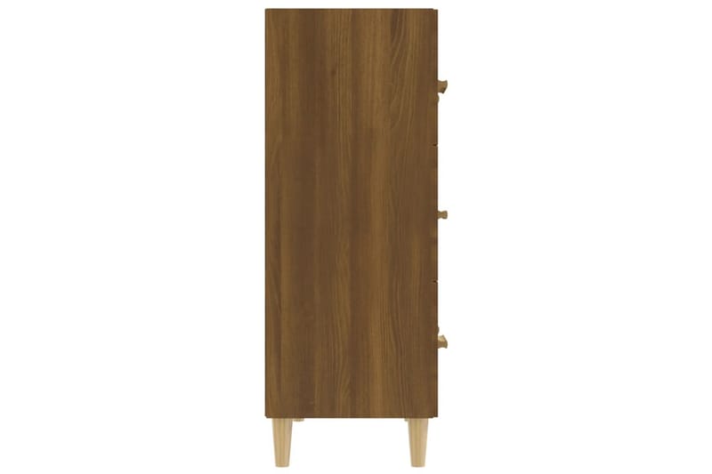 beBasic Skänk brun ek 70x34x90 cm konstruerat trä - Brown - Förvaring - Förvaringsmöbler - Sideboard & skänk