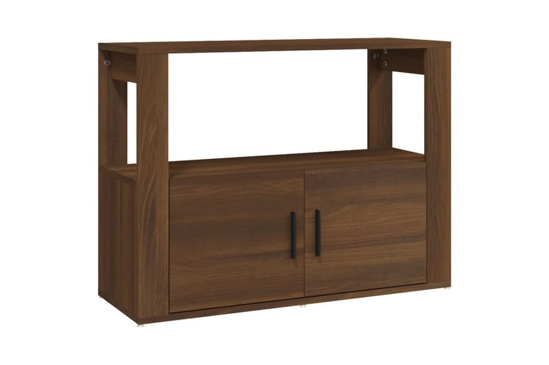 beBasic Skänk brun ek 80x30x60 cm konstruerat trä - Brown - Förvaring - Förvaringsmöbler - Sideboard & skänk