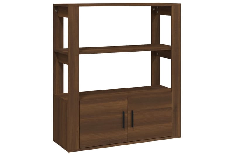 beBasic Skänk brun ek 80x30x90 cm konstruerat trä - Brown - Förvaring - Förvaringsmöbler - Sideboard & skänk