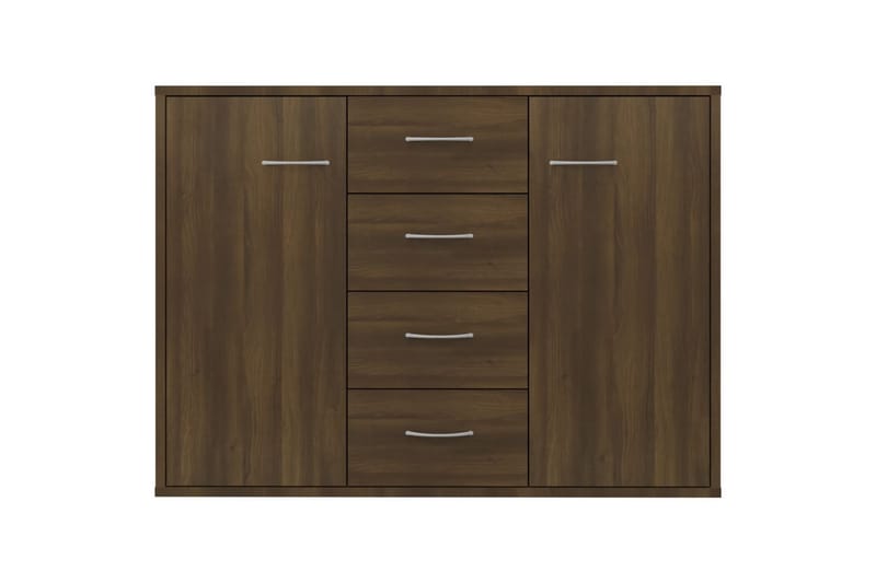 beBasic Skänk brun ek 88x30x65 cm konstruerat trä - Brown - Sideboard & skänk