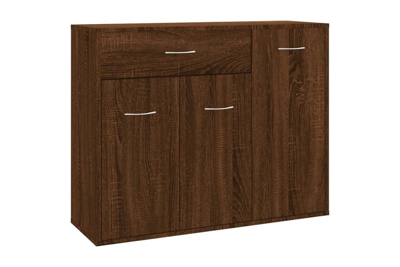 beBasic Skänk brun ek 88x30x70 cm konstruerat trä - Brown - Sideboard & skänk