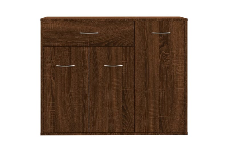 beBasic Skänk brun ek 88x30x70 cm konstruerat trä - Brown - Sideboard & skänk