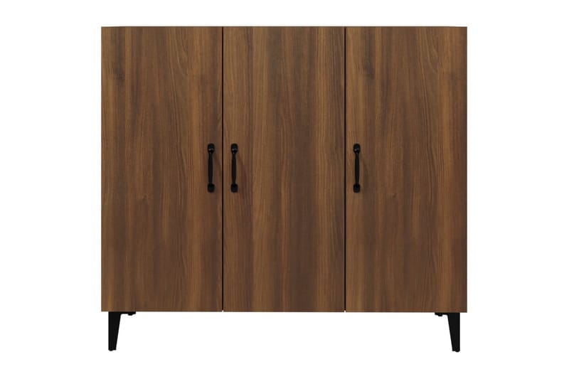 beBasic Skänk brun ek 90x34x80 cm konstruerat trä - Brown - Förvaring - Förvaringsmöbler - Sideboard & skänk