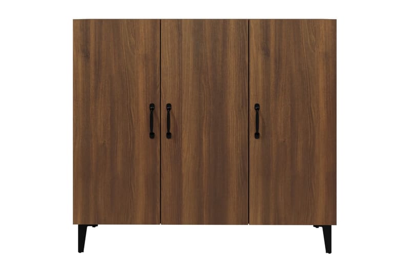 beBasic Skänk brun ek 90x34x80 cm konstruerat trä - Brown - Sideboard & skänk