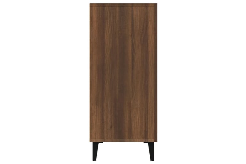 beBasic Skänk brun ek 90x34x80 cm konstruerat trä - Brown - Sideboard & skänk