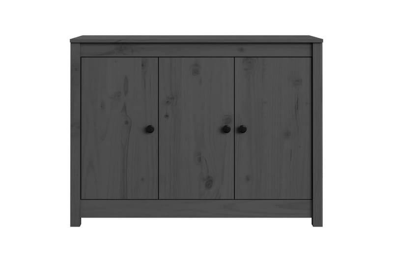 beBasic Skänk grå 100x35x74 cm massiv furu - Grey - Förvaring - Förvaringsmöbler - Sideboard & skänk